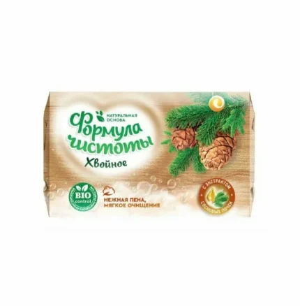 Мыло Формула Чистоты Хвойное, ЕЖК, Россия, 150гр (бумажная упаковка)